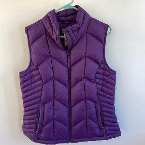 DULUTH Sz L DOWN-FILL FULL-ZIP QUILTD PUFFER VEST